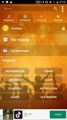 Popular Ringtones android App screenshot 1