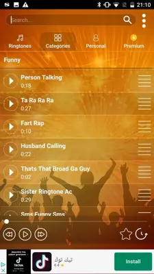 Popular Ringtones android App screenshot 2